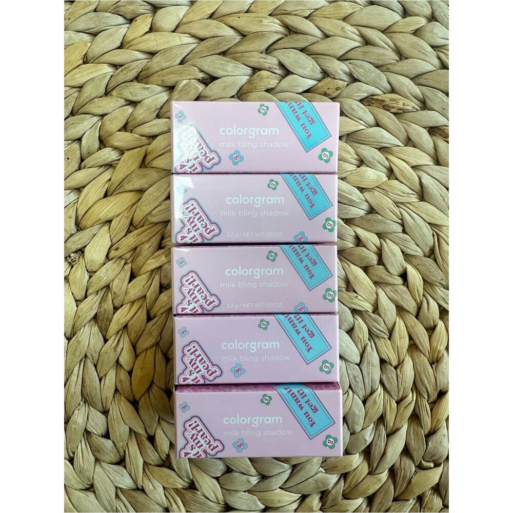 NIB Colorgram Milk Bling Shadow - Rose Gold & Iridescent Set (K-Beauty) - Picture 3 of 10